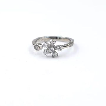 92.50 Silver Flower Ring 2 stone