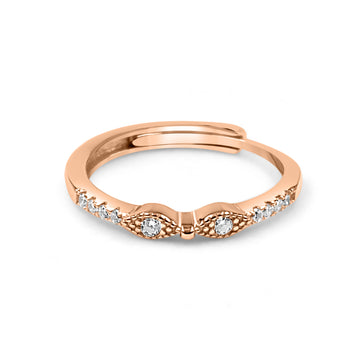 92.50 Silver Dimond Ring Adjustable