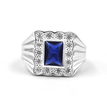 92.50 Blue Dimond Ring for Men