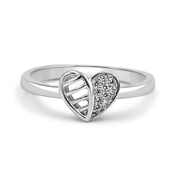 92.50 Diamond Heart Ring For Women
