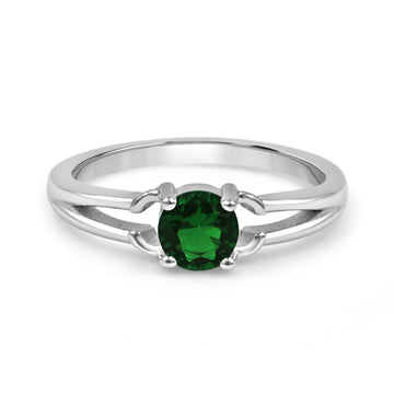 92.50 Green Dimond Ring For Women