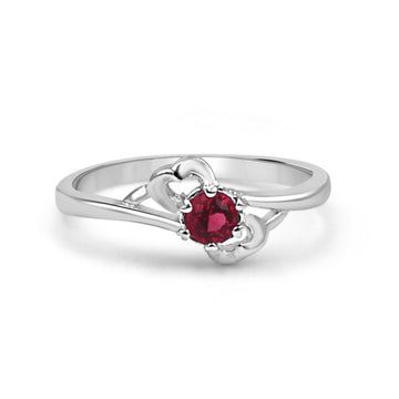 92.50 Red Dimond Ring For Women