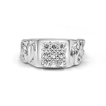 92.50  Dimond Ring for Men fish 1