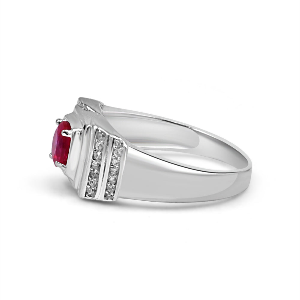 92.50 Red Dimond Ring for Men