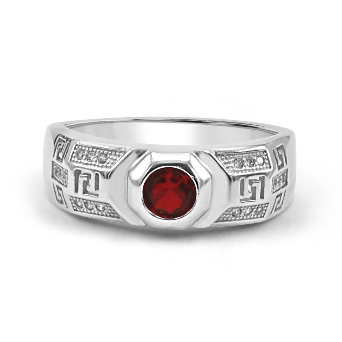 92.50 Red Dimond Ring for Men