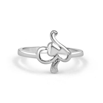 92.50 Floral Heart Ring for women