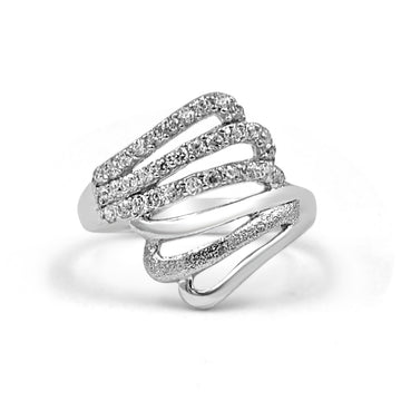 92.50 Diamond Floral Ring