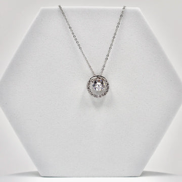 92.50 silver Moon With Dimond pendent chain