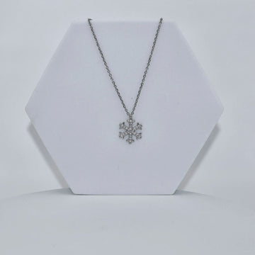 92.50 Silver Snowflake Symbol With chain