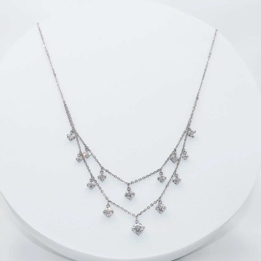 92.50 silver neckless double line