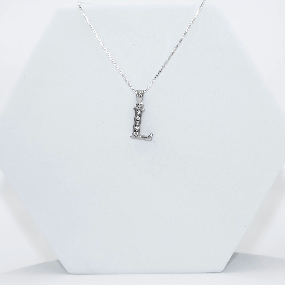 Alphabet L Pendant  with Chain